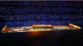 北京奥运会弘扬国魂 广州斯全德护驾晚会灯光