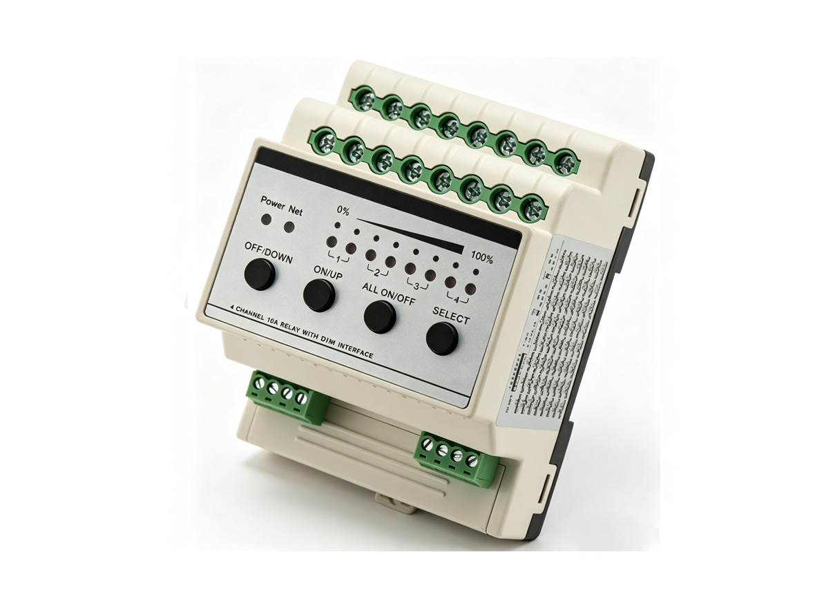 SQD-R0416A-D4I 4路0-10伏的调光执行模块